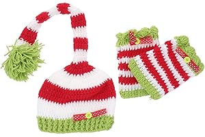 NUOLUX Natale neonato, vestiti fatti a mano, accessori per fotografia