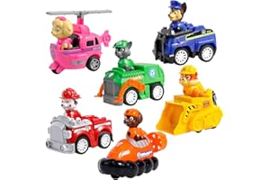 Miotlsy Toy Marshall Rocky Rubble Skye Zuma Chase’s Cruiser Vehicle with Collectible Figure, for Kids Aged 3 Years and Over