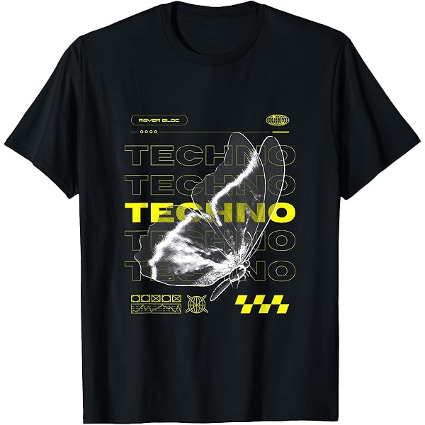 Maglietta Unisex Techno Tavola Periodica – 100% Cotone, Giallo, Vestibilità Comoda