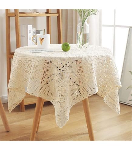 Trouver une nappe vinyle fiorira un giardino ronde en dentelle blanche