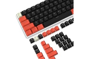LEXONTECH Nakładki Klawisze PBT,108 Klawisze Zestaw Podwójnych Klawiszy PBT,Profil OEM,Układ ANSI US dla Klawiatury Mechanicznej,Kompatybilny z Przełącznikami MX Cherry/Gateron/Kailh/Akko,ze ściągaczem Kluczy