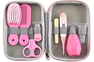 Set Para Cuidado Del Bebé, RoseFlower 8 piezas kit Aseo Bebé Recien Nacido Higiene - Bebé Kit de Cuidado de Salud Seguro Infantil Enfermera Diaria Herramienta para el Uso Diario, Regalos para Bebes