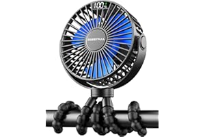 SWEETFULL mini ventilator kinderwagen ventilator leise Handventilator 4000mAh akku Tischventilator usb Lüfter klein fan tragbarer reise büro camping Auto 360 Drehbare