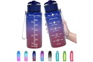 Zounich Trinkflasche Kinder Auslaufsichere 1L/700ml/500ml-BPA frei trinkflaschen Sport Tritan Kunststoff Wasserflasche für Sport, Fahrrad, Schule, kohlensäure geeignet Sportflasche