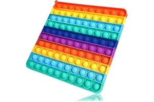 KICOSOADT Pop it,Pop it fidget toys antistress,l’arcobaleno popit Gioco,poppit elettronico per ridurre lo stress dei bambini e degli adulti,tabelline per bambini (arcobaleno)
