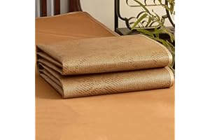 FENGSHOUU Cool Summer Sleeping Mats, Bamboo Mattresses, Rattan Mat, Double-Sided Bed Mat, Home Bedroom Student Dorm Room Straw Mat, Breathable Foldable Bed Linen, 5 Sizes, 12 Styles (120 x 195 cm, A)