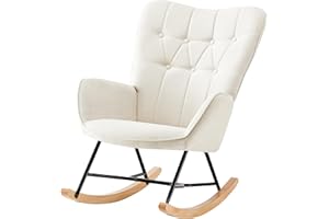 HOME DESIGN & CONFORT® Mecedora Lactancia Especial de Tela | Sillón Relax con Diseño Moderno y Ergonómico (Requiere Montaje).