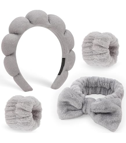 Bandeaux Grenouille Et Escargot - Lot De 2 Bandeaux élastiques Doux Pour Soins, Sport, Yoga, Lavage Du Visage