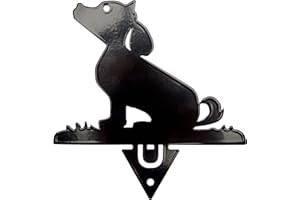 Alubox 98ZZINOCANENE Porta Spirale Antizanzare da Piantare Cane, Nero