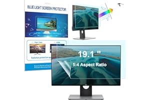 HaruYo 19.1 Pollici Anti Luce Blu Proteggi Schermo, Filtro Antiriflesso Protezione per Gli Occhi, Pellicola Protettiva Schermo per Computer/Monitor 19.1" 5:4 (377 x 300 mm)