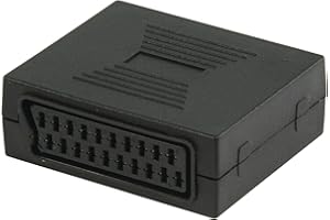 KnnX 28059 | SCART femmina a femmina | Euroconnector Adattatore accoppiatore extender | Collega due cavi insieme
