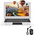 HOARDER 10.1 inch Mini Laptop Computer Netbook PC for Kids Students,supports Windows 10,Intel Celeron N4000 CPU, 8GB RAM 128GB SSD expandable, Wifi and Bluetooth 4.0-White