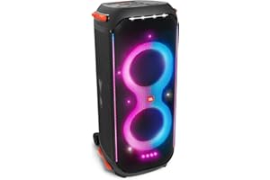 JBL PartyBox 710 Cassa Altoparlante Wireless Bluetooth con Effetti Luce, Speaker Portatile Impermeabile IPX4 per Feste e Karaoke, USB, TWS, AUX, Ingressi Microfono e Strumenti, Nero