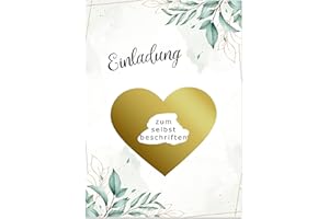 Bamboorilla Rubbelkarte zum selber beschriften – Einladung – Rubbelkarten zum selbst gestalten – Geburtstag – Party – Hochzeit – Save the Date – Rubbellose – Glückslos (Einladung), Grün