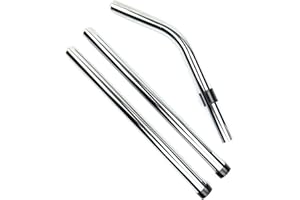 ABC Products Tubi di prolunga compatibili in acciaio e metallo (set completo di 3) per tutti gli aspirapolvere Numatic Henry Edward Hetty James George Wet & Dry Hoover