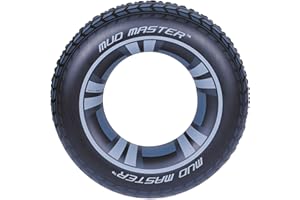 BESTWAY - Gommone - Gonfiabile - 36016 - Nero - Vinile - 20 cm di diametro - Giocattolo per bambini e adulti - Gioco all'aperto - Piscina - Spiaggia - A partire dai 10 anni