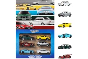 Hot Wheels Euro Style flerpack | Uppsättning av 6 officiellt licensierade fordon från europeiska tillverkare med förhöjd deco