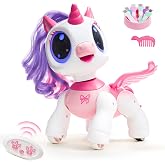 SGILE Robot &Ccedil;ocuklar, Kızlar i&ccedil;in Unicorn Hediyeleri, LED G&ouml;zl&uuml; ve M&uuml;zikli Uzaktan Kumandalı Unicorn Oyuncak, &Ccedil;ocuklar İ&ccedil;in H