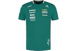 Aston Martin F1 2025 Camiseta del Equipo de Fernando Alonso para Hombre