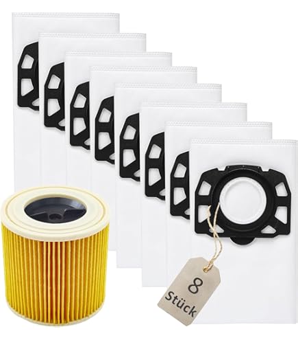 MisterVac | Compatibile Con Sacchetti Per Aspirapolvere Sacchetti Di Ricambio 5 Pezzi Kärcher NT22/1 Ap,(TE), L, 2.889-217.0 - Foto 3