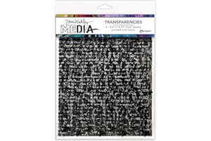 RANGER Dina Wakley Media Transparencies-Typography Set 1