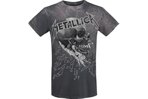 Metallica Sad But True Skull Männer T-Shirt dunkelgrau Band-Merch, Bands, Totenköpfe