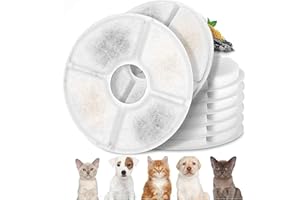 GJNMYSD 8Pack Cat Water Fountain Filter Cat Fountain Filter, Filter for Cat Drinking, Water Fountain Filters, Replacement Filter Cartridges for Use Pet Dogs