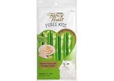 Purina Fancy Feast Cat food, Puree Kiss Chicken Puree with Pumpkin Flakes Green ,40 g