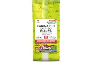 Antico molino rosso, Farina di riso bianca bio, senza glutine, 500g