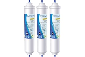 EVERSPRING 3 pacco Sostituzione filtro acqua Frigorifero per Samsung DA29-10105J, DA29-10105J HAFEX/EXP, DA99 02131B, WSF-100, EF9603, RS7677FHCSL, RS54HDRPBSR, RS7778FHCWW