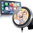 OTTOCAST CarPlayClip Wireless Carplay Adapter for Apple iPhone with Multi Functional Screen Controlled by APP, Car Diffuser, Car Photo Frames, Music Album Cover, Car Clock, for OEM Wired CarPlay Cars