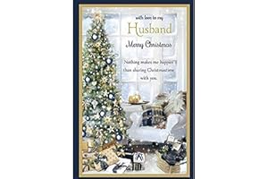 VORAGA with Love to My Husband - Large Merry Christmas Card