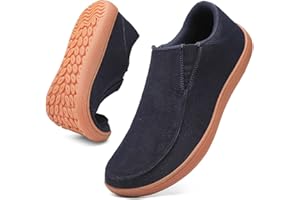 Linenghs Herren Walkingschuhe Breite Barfußschuhe Zehen-Loafer Fitnessschuhe Trailrunning Sneaker Null Tropfen Lässige Sportschuhe Bequeme Leichte und Outdoor Laufschuhe