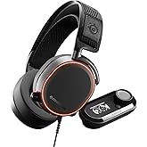 SteelSeries Arctis Pro GameDAC, Cuffie da Gioco, Audio ad Alta Risoluzione Certificato, ESS Sabre DAC, Per PS4/PC, Nero