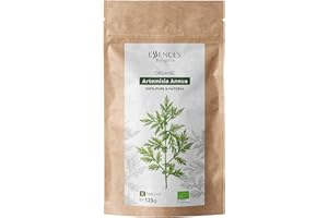ESSENCES BULGARIA Ajenjo Dulce Orgánico, Artemisia Annua – Hojas y Flores Secas, 125 gr. | 100% Puro y Natural | Cultivado en Nuestra Granja Familiar | Sin Aditivos ni Conservantes Artificiales