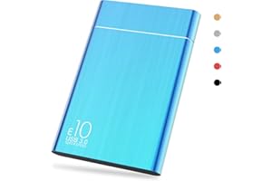 HAHHY Externe Festplatte 1TB, Externe Festplatte USB3.0 Festplatte Extern für MacBook, PC, Xbox One, Xbox 360, Desktop, Chromebook, Laptop (1TB,Blau)