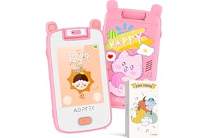 AGPTEK Kamera dla dzieci 32 GB, z muzyką i grą, telefon komórkowy dla dzieci, zabawka z ekranem dotykowym 2,8", MP3, kalkulator kroków, licznik kroków, prezent na Boże Narodzenie, dla chłopców i