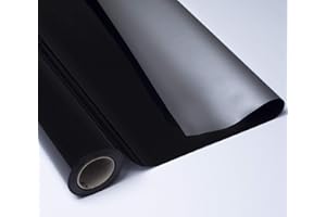 PAKOT | Bobina Polipropileno Negro y Plata - Rollo 70CM X 50M - Papel Regalo Doble Cara
