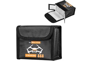 CJBIN Mini 3 Pro Lipo Safe Bag, Explosion-Proof Battery Safety Box for DJI Mini 3 Pro, Lipo Battery Bag, Fireproof for Storing 3 Batteries, Battery Bag, Fireproof for DJI Mini 3 Pro