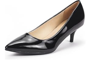 DREAM PAIRS Dampumps klassiska prickiga klackar mode med Stiletto