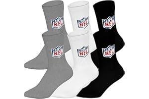 NFL Unisex Shield 6pk Crew Socks Sport socks (6er Pack)