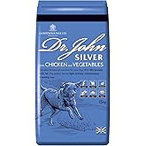 Dr John Silver Dry Dog Food 15kg - Chicken with Vegetables - Complete Dog Biscuits 15kg - Senior and Adult Dog Food for Light