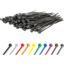 Colliers De Serrage Réutilisables MgcTolBox - 200x4.8mm, 100 Pièces Multicolores, Résistants UV