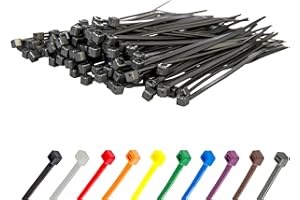 Gocableties - Bridas plastico platas para cables - 100 Piezas - 100 mm x 2,5 mm - Tamaño pequeño - Resistentes a los rayos