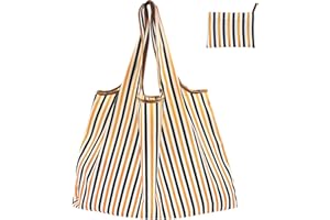 FenFang Bolsa de la Compra Plegable Grande, Bolsa de la Compra Reutilizable, Shopping Bag Tela, Bolsas de Compra Supermercado, Estable, Lavable, Resistente, Ecológica, 56 X 67 cm