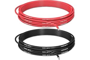 12 AWG / 4mm² Gauge Silicone Wire 20 Feet (3 Metres / 10ft Black) & (3 Metres / 10ft Red) Soft & Flexible Cable by UMTMedia® - Can Be Used For Arduino Projects, Electrical, Automotive, Cars, Drones