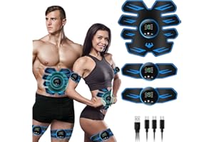 AILEDA EMS Trainingsgerät bauchmuskeltrainer Muskelstimulator bauchtrainer ABS Trainingsgerät Professionelle