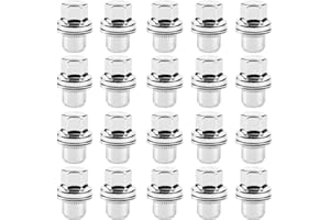 GAsupply Set 20Pcs Alloy Wheel Nut for Range Rover Sport (2005-2013）Land Rover Discovery 3&4 (2004-2014) Range Rover L322 (2006-2012)