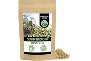 Alpi Nature Semi di Finocchio 500g, Semi Finocchio Interi per Cucina, Miscele di Spezie e Tisane