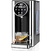 HEINRICHS Heißwasserspender-Heißes Wasser auf Knopfdruck zwischen 40°-100°C,Wassermenge 100ml-400ml auswählbar, für Babynahru